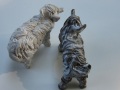 two animals clay